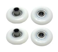 Gettimore Máquina de remo para ruedas de asiento con rodamientos, rodillos de polea de plástico de 43 mm para equipos de fitness y bicicletas estáticas, paquete de 4