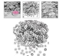 Gettimore Mechas de metal para velas, 500 unidades, 12,5 mm de diámetro, sostenedor de mecha plateada para hacer velas, compatible con mechas medianas