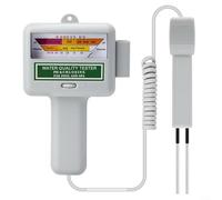 Gettimore Medidor de calidad del agua de piscina y spa con pantalla grande mide pH y niveles CL2, papel de lija y manual de usuario (idioma español no garantizado)
