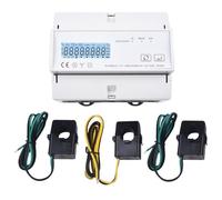 Gettimore Medidor de energía bidireccional trifásico KWh Monitor con protocolo RS485 Modbus DL/T645 y pantalla LCD, compatible con plataforma inteligente Tuya 120A