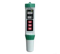 Gettimore Medidor digital de pH 5 en 1, medidor de calidad del agua, monitor LCD, herramienta de medición de salinidad de temperatura para piscina, acuario, hidroponía