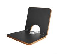 Gettimore Mesa plegable de madera laminada para RV y cámper, 29.5 x 15.4 pulgadas con 2 portavasos, escritorio portátil Van Life