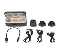 Gettimore Micrófono inalámbrico negro para DJI Action 5 Pro/4/3, Pocket 3, para osmo 360, receptor transmisor ABS pequeño para audio claro