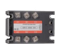 Gettimore Módulo de regulación de voltaje de CA trifásico, 220 V, relé de estado sólido SSR-3 24-480 V CA, carga 10 A-100 A para equipos industriales 40 A