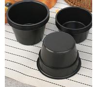 Gettimore Molde para magdalenas de acero al carbono para magdalenas, pudín, tartas, superficie antiadherente, compatible con freidora de aire, 100 ml, 200 ml