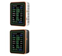 Gettimore Monitor de CO2 para calidad del aire con detección PM2.5 TVOC HCHO, probador de temperatura y humedad, analizador ambiental interior 12 en 1