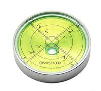 Gettimore Nivel de burbuja horizontal de metal de 60 x 12 mm para medición de precisión con indicador de nivel redondo, múltiples especificaciones de nivel para elegir (C)