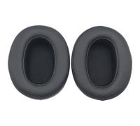 Gettimore Paquete de 2 almohadillas de repuesto WH-XB900N, para piel de proteína suave para cojines de espuma viscoelástica, azul (negro)