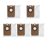 Gettimore Paquete de 5 bolsas de polvo a prueba de fugas compatibles con robot Amarey A90+ y A91+ para aspiradoras, bolsas de recipiente de alta capacidad, contención eficiente de desechos