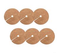 Gettimore Paquete de 6 alfombrillas de fibra de coco para protección contra heladas de invierno para proteger las macetas de fibra de coco natural para retener la humedad y aislar las raíces, se