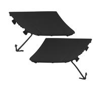 Gettimore Par de tapas de gancho de remolque negro mate para Toyota Venza 2021-2024, repuesto de parachoques delantero 53285-48090 53286-48140