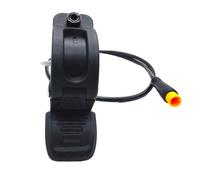 Gettimore Patinete eléctrico con acelerador de pulgar, compatible con cabeza M8, 66,8 x 54 cm, longitud de línea de 31 cm/44,5 cm, plástico negro, diseño resistente al desgaste, uso a largo plazo