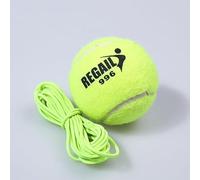 Gettimore Pelota de entrenamiento de tenis de alta elasticidad con banda de goma para mejorar el rebote y la coordinación ojo-mano, 64 mm de diámetro, color verde