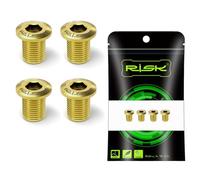 Gettimore Pernos de cadena de aleación Ti M8 x 10 mm para Shimano Ultegra | Tornillos de aleación de titanio M8x0.75P 10 mm para Shimano UT6800 R8000 R9100 DA9000 Bicicleta de carretera Bielas Negro 4