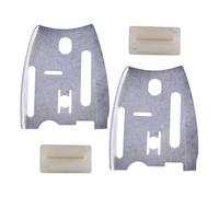 Gettimore Placa de barra guía para motosierra Husqvarna 61 66 181 266 268 272 281 288, 2 unidades con rayas de parachoques