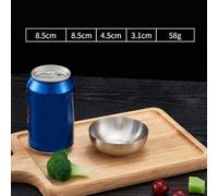 Gettimore Platos de acero inoxidable para salsa de soja Kimchi TEasy To Clean