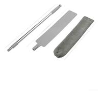 Gettimore Plumero extensible de microfibra con mango telescópico de 54 a 96 cm, cepillo flexible para quitar el polvo para muebles y camas