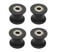 Gettimore Polea guía de correa para máquina de remo de 39 mm de diámetro exterior con rodamiento 608ZZ, material de nailon y metal, paquete de 4