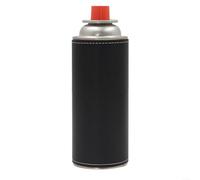 Gettimore PU Gas Bottle Cover Bag 250g Cilindro largo, Caso protector a prueba de golpes Camping Senderismo Barbacoa (negro)