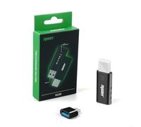 Gettimore Receptor inalámbrico BT 5.3 Adaptador USB para Switch para OLED para PS5 para PS4 para Xbox para Series para X PC con controlador Joy Pro, color negro