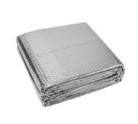 Gettimore Reflector de calor de lámina trasera de 5 m con 12 almohadillas para mayor eficiencia de calor y conservación de energía