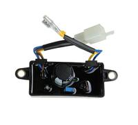 Gettimore Regulador de voltaje para generadores AVR GP3250 LP3250, 1 KW a 4,5 KW tipo cuadrado con conexión de 6 cables y condensador de 250 V 220uF