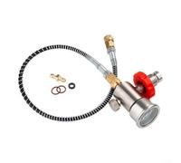 Gettimore Regulador profesional de llenado de tanque de buceo, 0,5/0,75/M10 x 1 mm, conexión rápida, manguera de 50 cm, clasificación de 40 MPa/6000 psi (grande a pequeño)