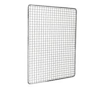 Gettimore Rejilla de hierro galvanizado para barbacoa al aire libre e interior de pescado, carne y verduras, 50 x 38 cm