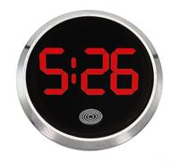 Gettimore Reloj luminoso para coche, botón táctil, diseño ABS para coche, motocicleta (F)