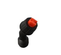 Gettimore Repuesto de boquilla pulverizadora eléctrica, material de polipropileno de rosca de 16 mm, punta de ventilador cónica directa de 4 agujeros para jardín, agricultura, patio, césped