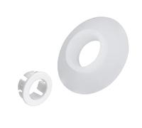 Gettimore Sello de repuesto para válvula de descarga Ideal Standard SV01967, kit de sello de válvula de inodoro de silicona de 70 mm con clip, blanco/negro, compatible con sistemas de fontanería