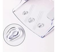 Gettimore Soporte acrílico para folletos de 4 x 9 pulgadas, soporte de exhibición transparente inclinado con base antideslizante para menús y folletos