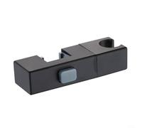 Gettimore Soporte cuadrado ajustable para cabezal de ducha para tubo de 30 x 18 mm, soporte giratorio de plástico ABS con funda deslizante sin tubos, montaje sin taladro para rociador de mano de baño