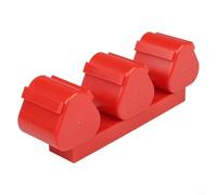 Gettimore Soporte de batería montado en la pared para Bosch 10.8V 12V Herramientas Estante de batería con tornillos de montaje Organizador de almacenamiento (rojo)