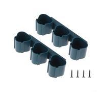 Gettimore Soporte de batería montado en la pared para Bosch 10.8V 12V Herramientas Estante de batería con tornillos de montaje Organizador de almacenamiento (azul)