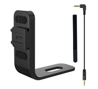 Gettimore Soporte de micrófono para Insta360 X5 con adaptador DJI MIC2, soporte de zapata fría de aleación de aluminio para accesorio de micrófono externo, color negro