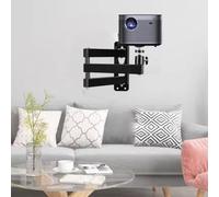 Gettimore Soporte de pared para proyectores, cámaras, luces de video LED, brazo ajustable plegable, acero al carbono, 25,6 x 22,8 x 3,7 cm, color negro