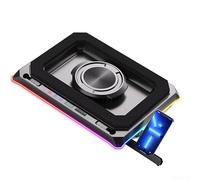 Gettimore Soporte de refrigeración para laptop de juegos tipo aire a presión con luces RGB, 4 puertos USB, ventiladores silenciosos para portátiles de 17 pulgadas (A8)