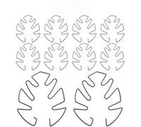 Gettimore Soporte para plantas trepadoras, paquete de 10 ganchos de pared de hierro para macetas de interior, dorado, negro y verde, 16 x 18 cm, compatible con decoraciones de macetas colgantes