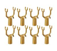 Gettimore Soportes de aluminio para ramas de árbol, 8 unidades, 10 x 6 cm, color dorado para árboles frutales y jóvenes, compatible con viñedos, jardines ornamentales y huertos