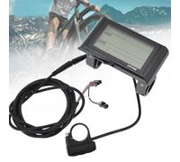 Gettimore SW900 - Panel de control de pantalla LCD para bicicleta eléctrica de 24/36/48/60/72 V para bicicleta eléctrica, protocolo UART, cable de 180 cm, compatible con manillar de 222 mm