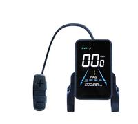 Gettimore Tablero eléctrico para bicicleta con pantalla LCD impermeable para monitoreo de velocidad y cadencia, doble sensor, pantalla de cristal, negro, 12,5 x 10,5 x 9 cm