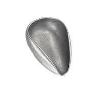 Gettimore Taza dosificadora de café de acero inoxidable 304 con boquilla cónica para frijoles, té, nueces, 10,3 x 6,6 x 2 cm, color plateado