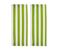 Gettimore Tela de repuesto de poliéster para tumbona de playa, 120 x 45 cm, resistente al agua y de secado rápido, para sillas de sol plegables, color verde fruta y blanco, 2 unidades