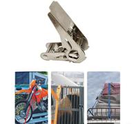 Gettimore Tensor de correas de metal para carpeta de trinquete para diseño compacto de coche para camión, barco, remolque, seguridad de carga