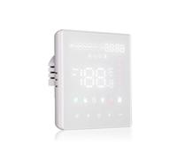 Gettimore Termostato de calefacción por suelo para Tuya Smart Home, pantalla LED, programación semanal, carga 3A, placa de pared blanca de 86 mm