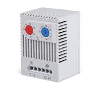 Gettimore Termostato mecánico ajustable de 0-60 ℃ para DIN DIN15, DIN32, DIN35, interruptor de controlador de temperatura compacto eléctrico para calentador, ventilador de filtro (ZR011)