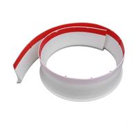 Gettimore Tira de sellado de silicona para plato de ducha, 8 cm de ancho x 2,5 cm de alto, 1 m de largo, para borde de fregadero de baño, compatible con suelo de habitación húmeda y puerta de lavadora