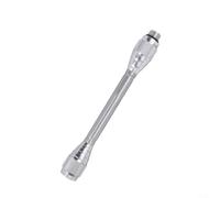 Gettimore Tubo de extensión de lámpara de camping, barra extensora de aleación de aluminio robusta para lámparas de gas, accesorio portátil para aumento de altura, color plateado (corto plateado)