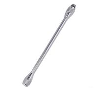 Gettimore Tubo de extensión de lámpara de camping, barra extensora de aleación de aluminio robusta para lámparas de gas, accesorio portátil para aumento de altura, color plateado (plata larga)